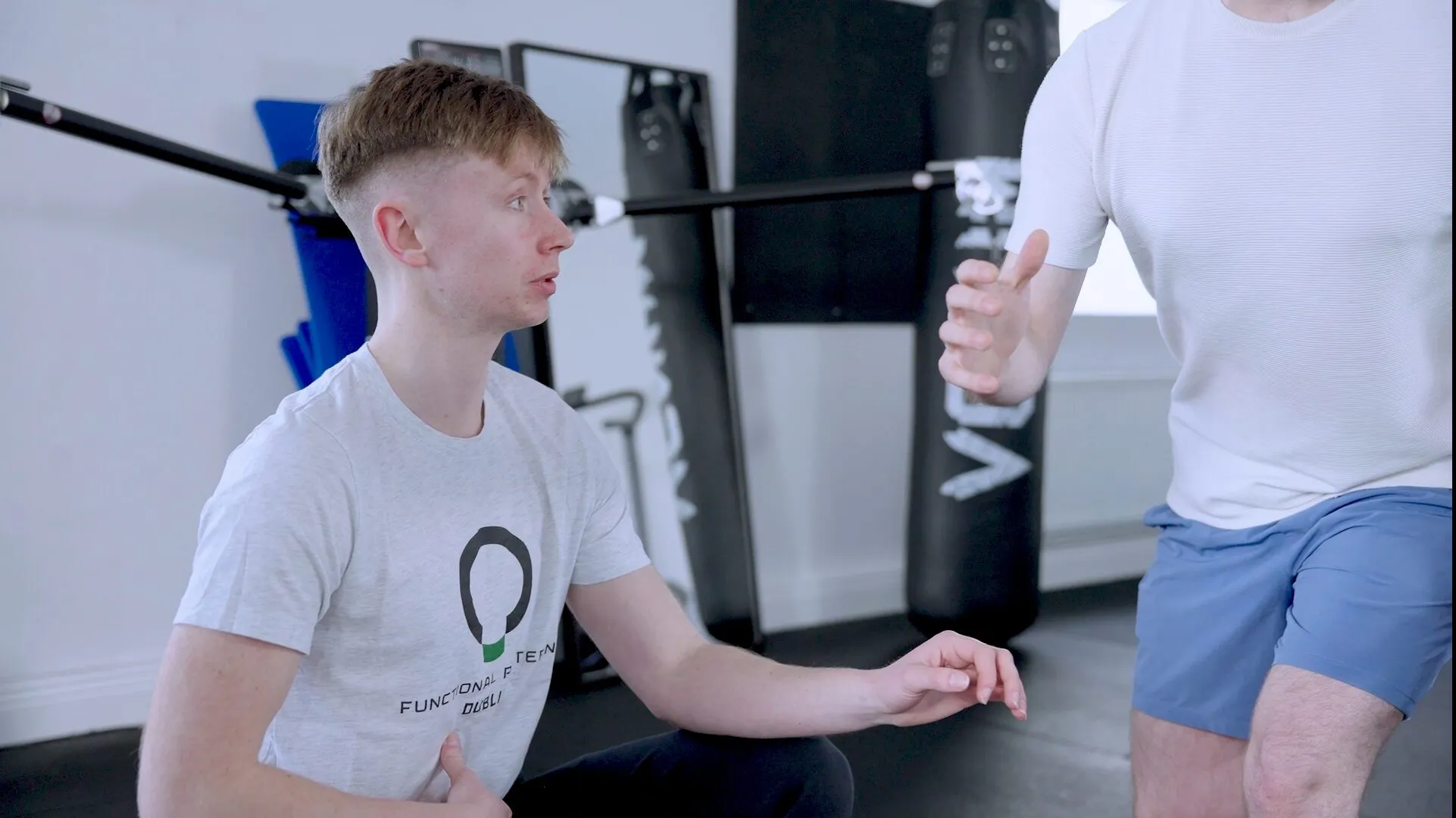A practitioner coaching a client